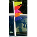 Rainbow Color- 8 Oz. Plastic-Cloth Vinyl Triangle Pennants